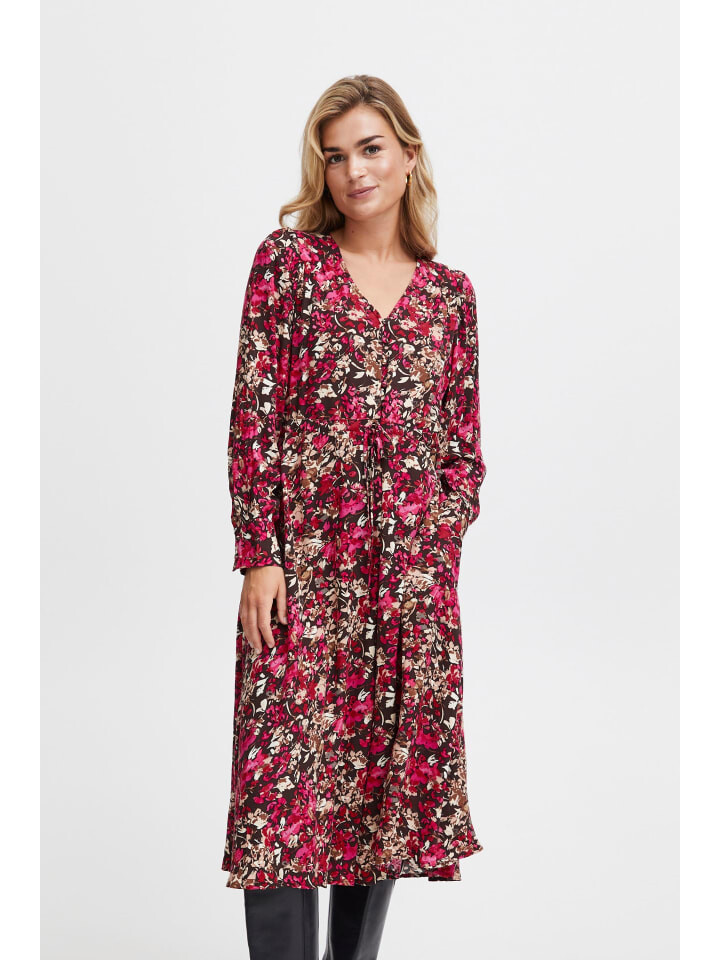 

Короткое платье Fransa Blusenkleid FRKIKI DR 2 20612664 Modisches Midikleid mit Muster, розовый