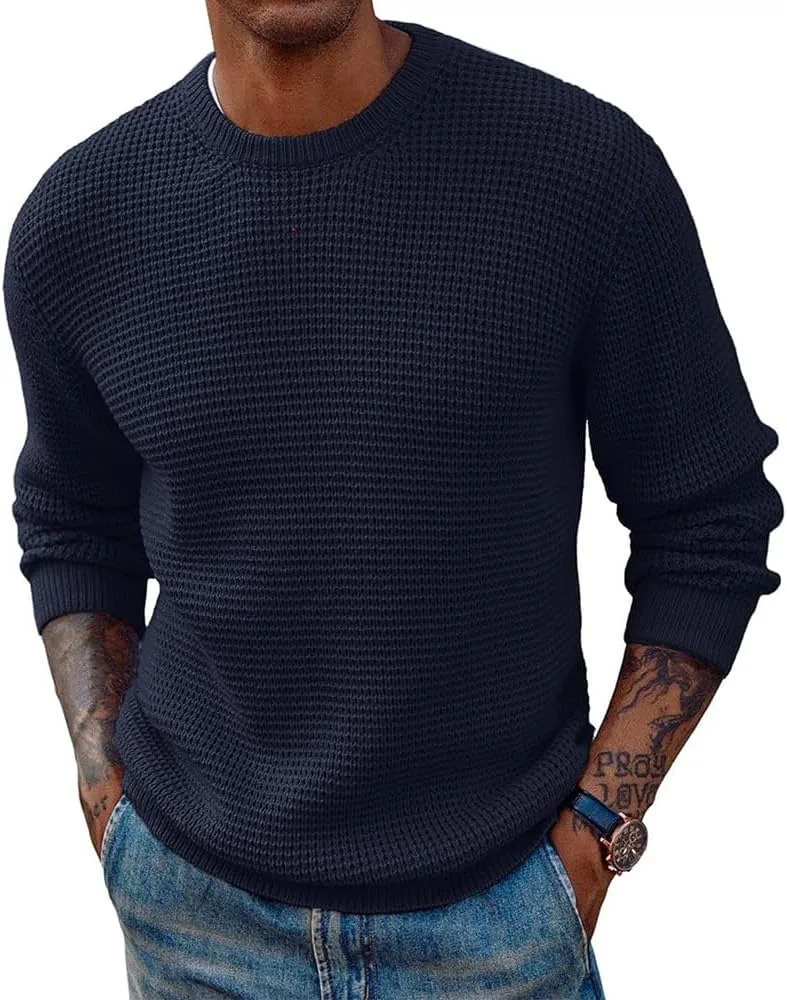 

Мужской свитер с воротником-гольф, оверсайз, длинный рукав Bengbobar