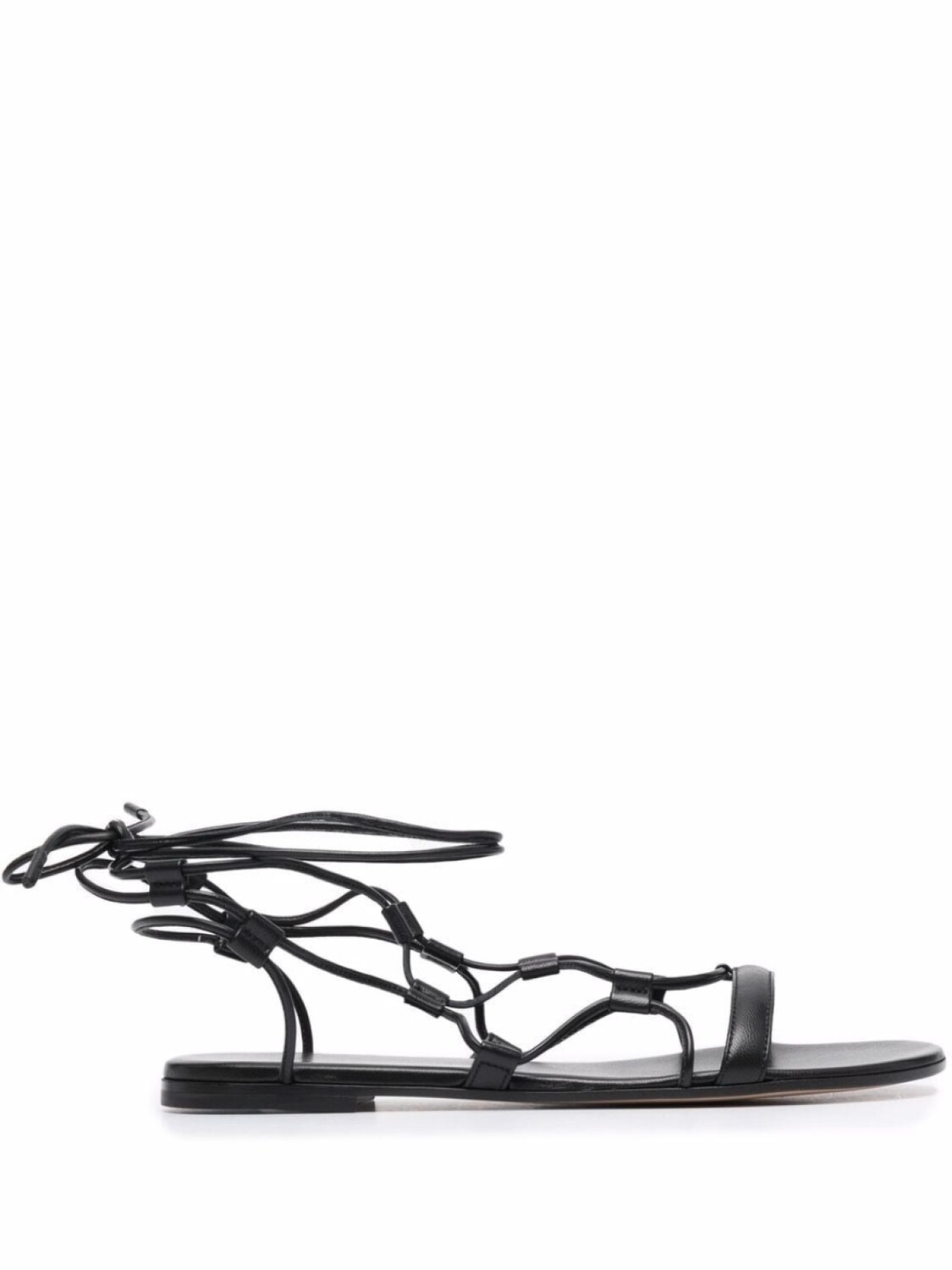 

Сандалии на шнуровке Gianvito Rossi, черный
