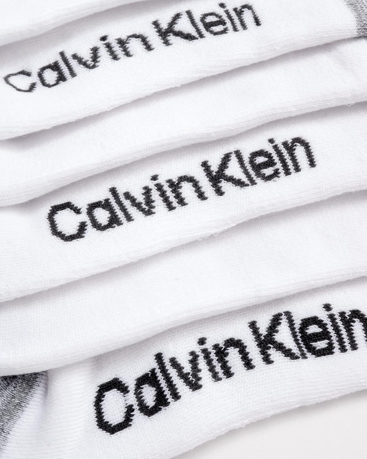 Мужские носки Calvin Klein No Show - 6 пар мягких хлопковых носков с низкой посадкой, мягкие, для мужчин, для занятий спортом и бега, All White — фото 4