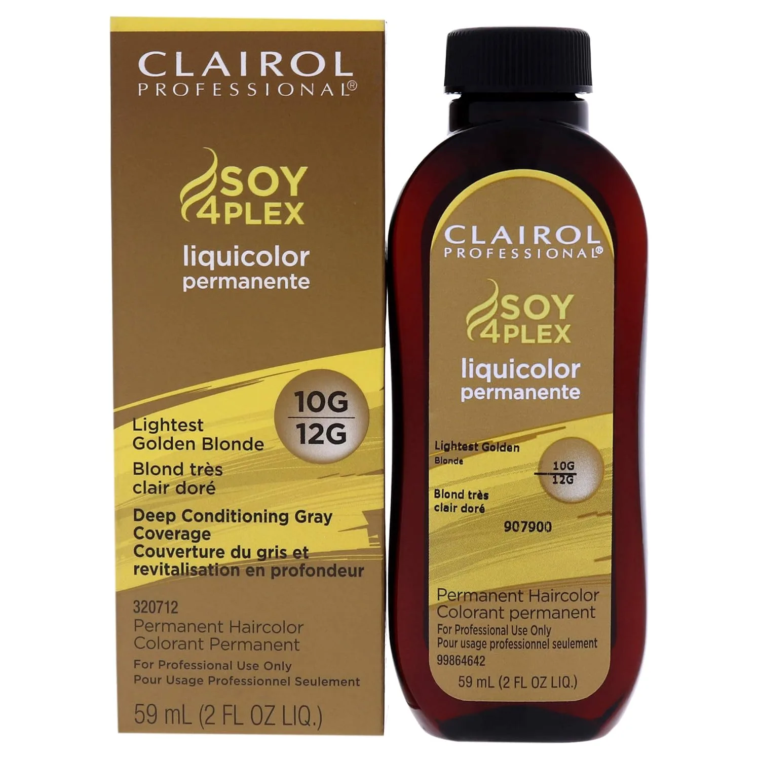 Стойкий цвет волос Clairol Professional Liquicolor для очень светлого блонда/ультратонда с полным закрашиванием седины | Упаковка может отличаться, 12g/10g Lightest Gold Blonde