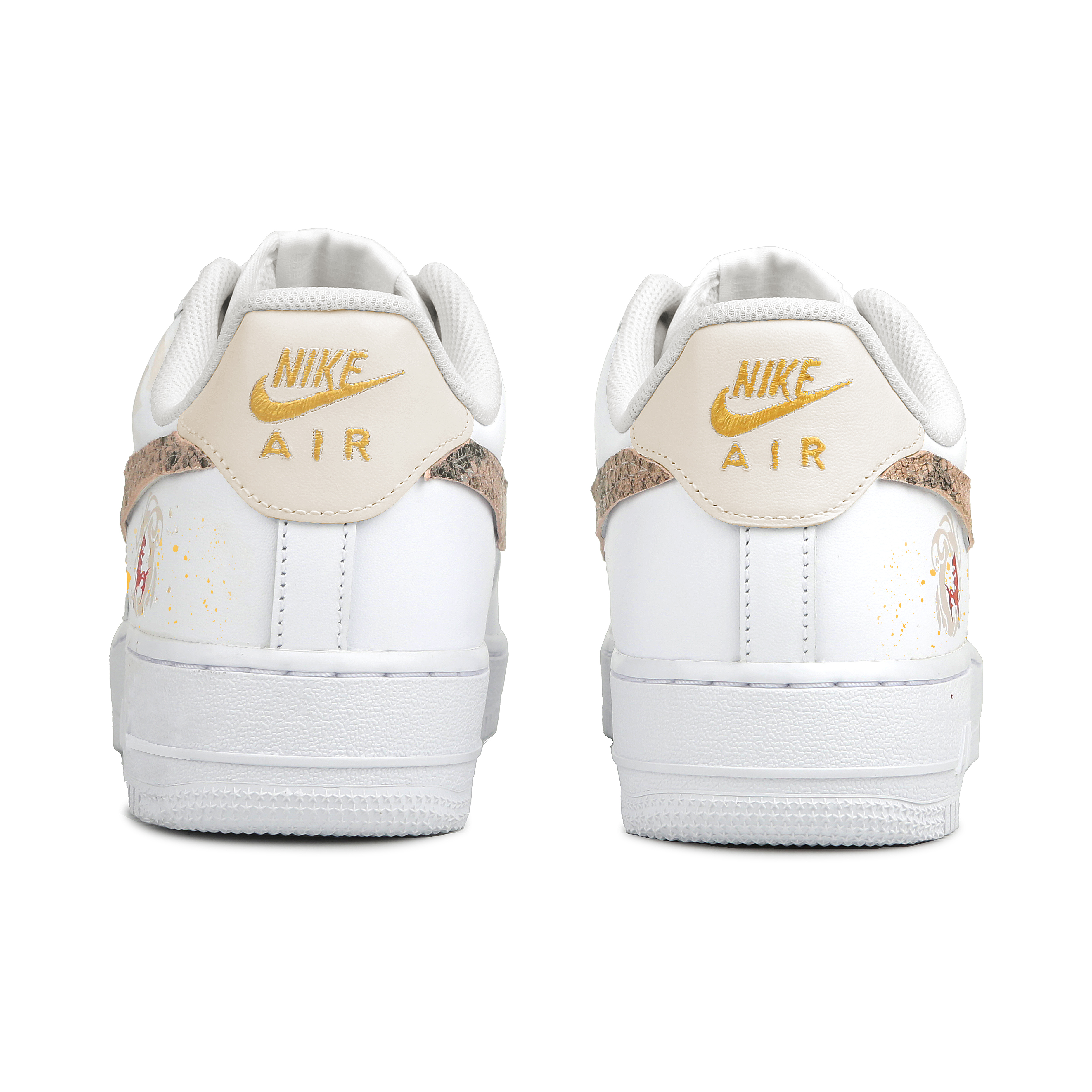 Nike Кроссовки для скейтбординга Air Force 1 Abrasion Resistant Slip Resistant Low top Unisex White — фото 4