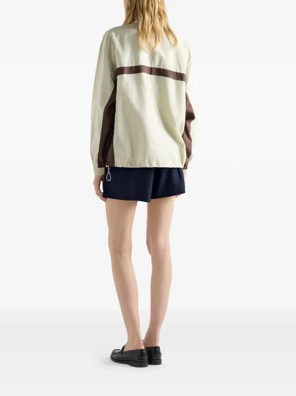 Легкая куртка из Re-Nylon Prada, бежевый — фото 3