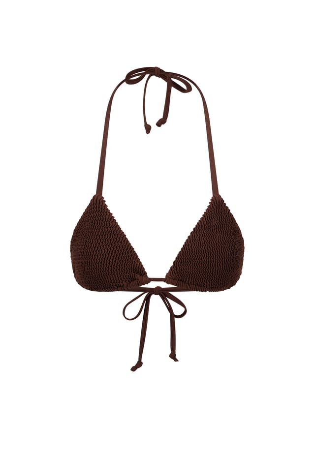 

Верх бикини с ярким дизайном Moda Minx, цвет coffee