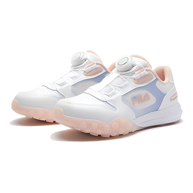 FILA KIDS Детские кроссовки с низким верхом, устойчивые к истиранию, белые, розовые — фото 3