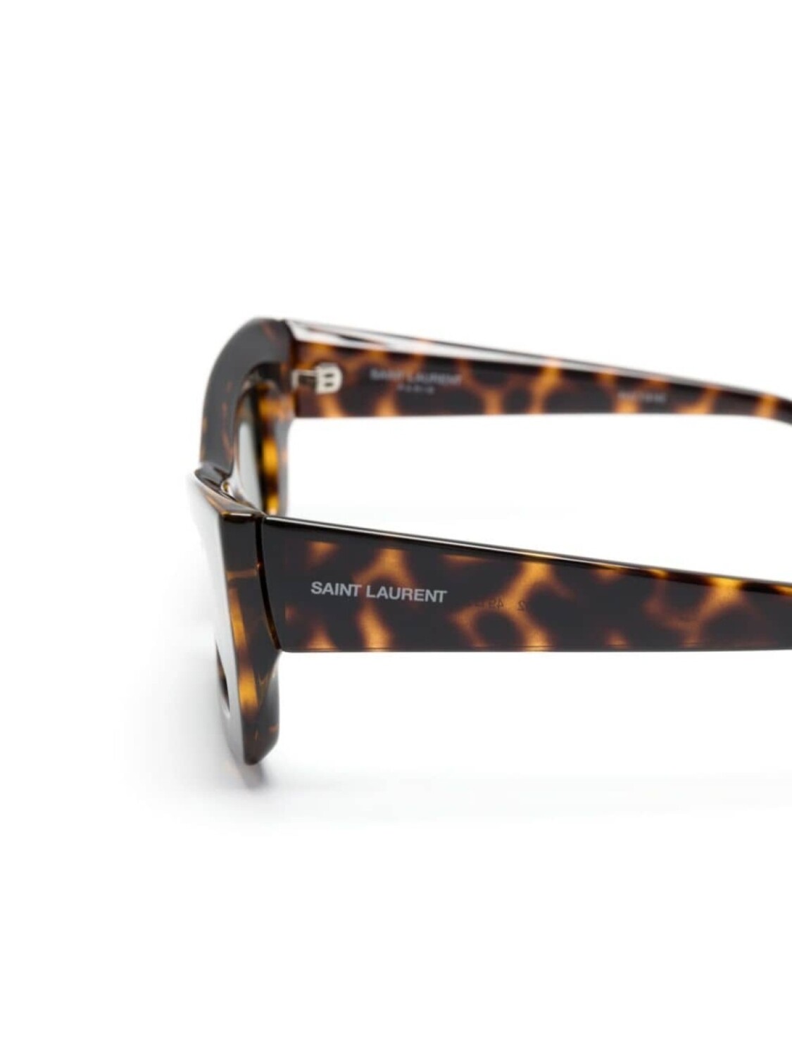 Saint Laurent Eyewear солнцезащитные очки в оправе 'кошачий глаз', коричневый — фото 3