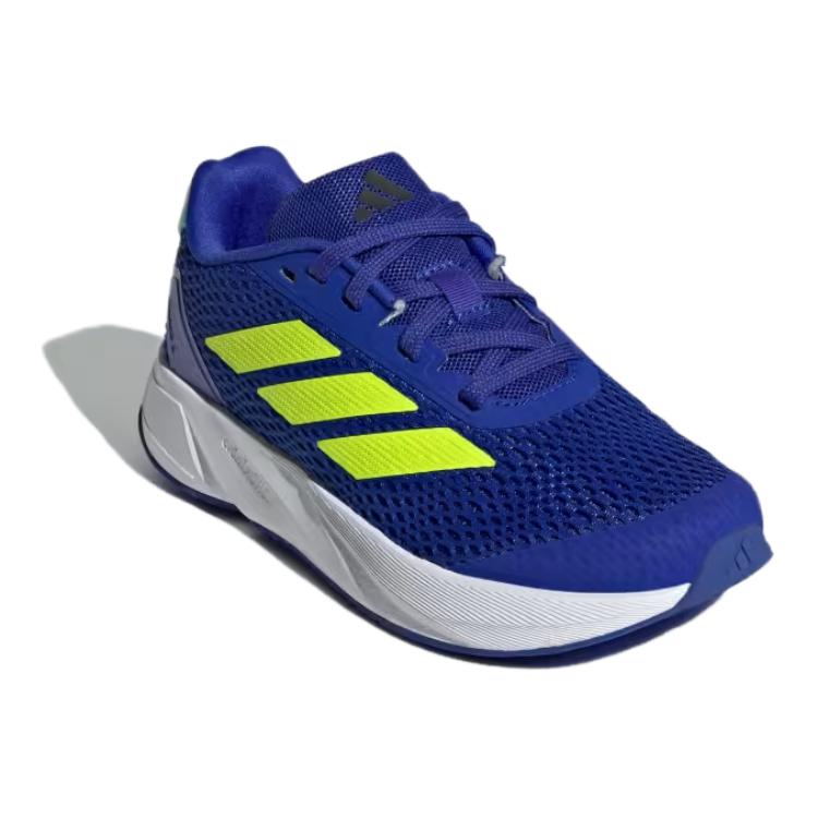 Adidas DURAMO SL противоскользящие износостойкие низкие детские кроссовки для бега Blue Green White Kids' — фото 4