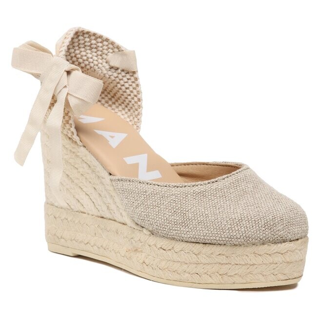 Эспадрильи Manebi WedgeEspadrilles O, бежевый