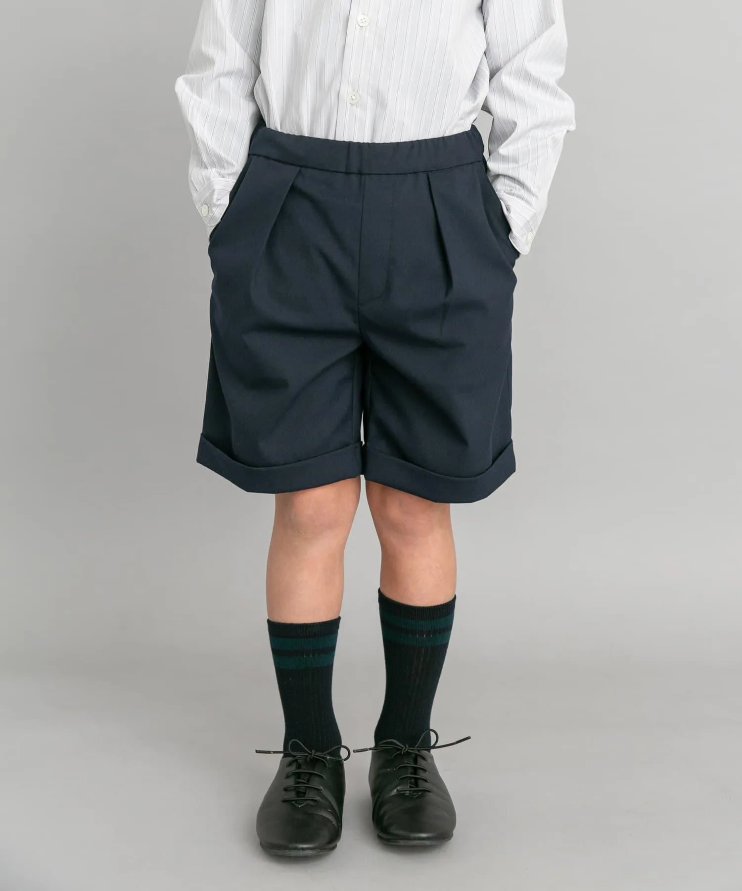 Шорты детские формальные Tax Slacks URBAN RESEARCH DOORS navy — фото 2