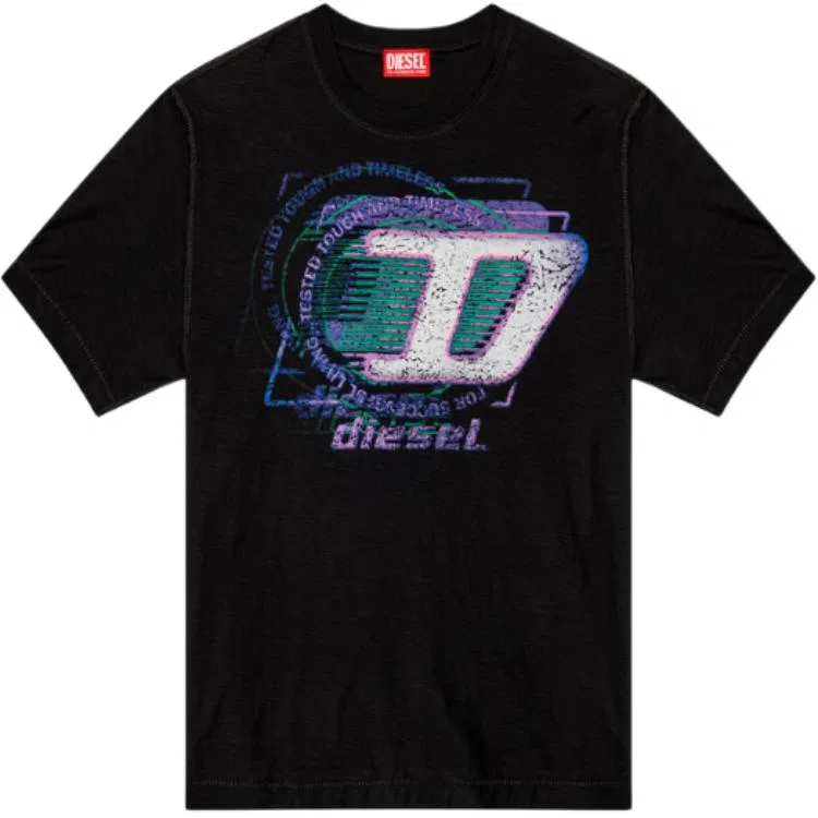 Футболка с логотипом DIESEL Black