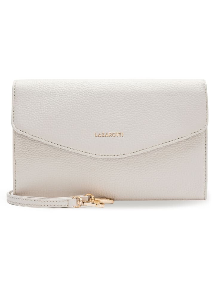 

Клатч Lazarotti Bologna Leather Clutch Tasche Leder 23 cm, цвет cream