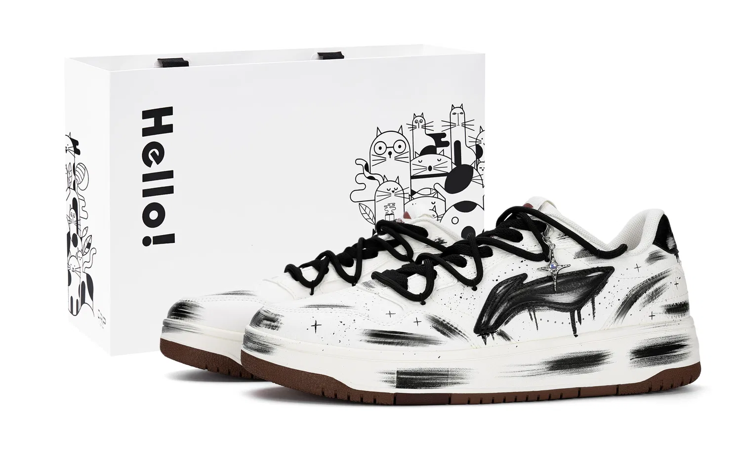 Кеды низкие Li-Ning Black White
