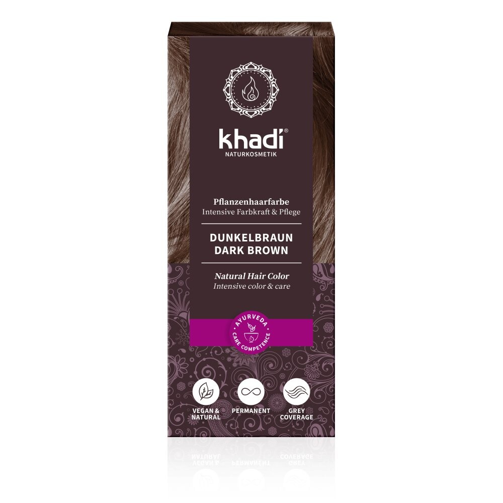 

Khadi, хна для темно-коричневых волос, 100 г