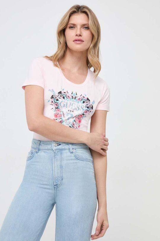 

Футболки Guess, розовый