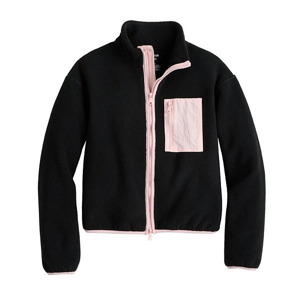 

Детская адаптивная куртка из микрофлиса для девочек 7-16 лет Tek Gear, Black Luxe