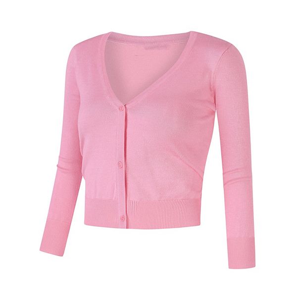 

Женский укороченный кардиган на пуговицах Seoria, Pink