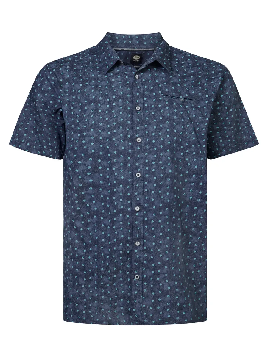 

Рубашка с короткими рукавами Petrol Industries "Men Shirt Short Sleeve AOP", синий