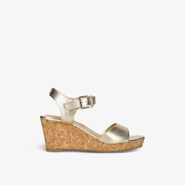 

Кожаные босоножки на танкетке sadie с заклепками Carvela, желтый