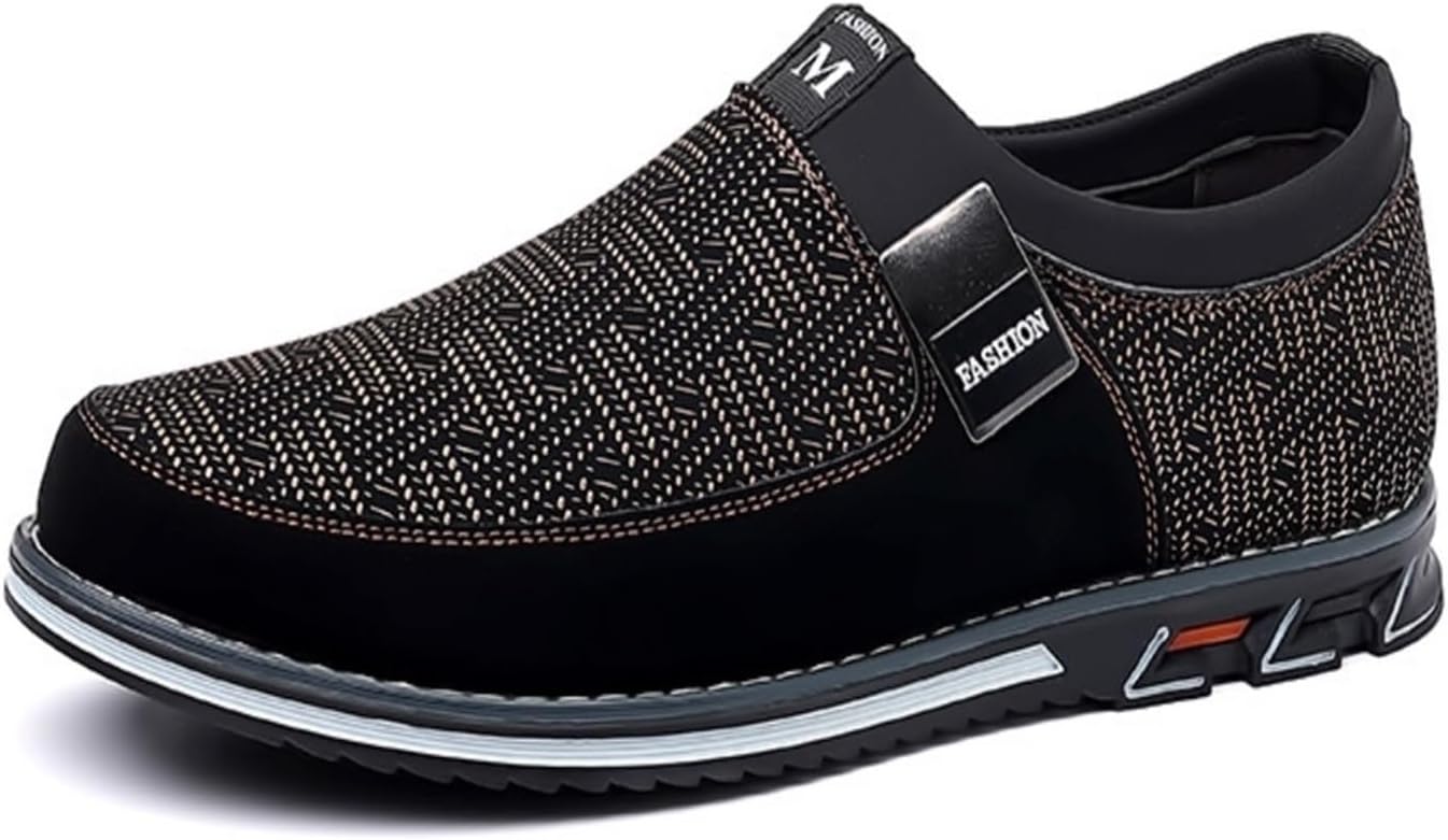 

Мужские модные лоферы из кожи, повседневные туфли на плоской подошве для прогулок на улице, удобные с круглым носком, оксфорды на пуговицах для мужчин Generic, коричневый