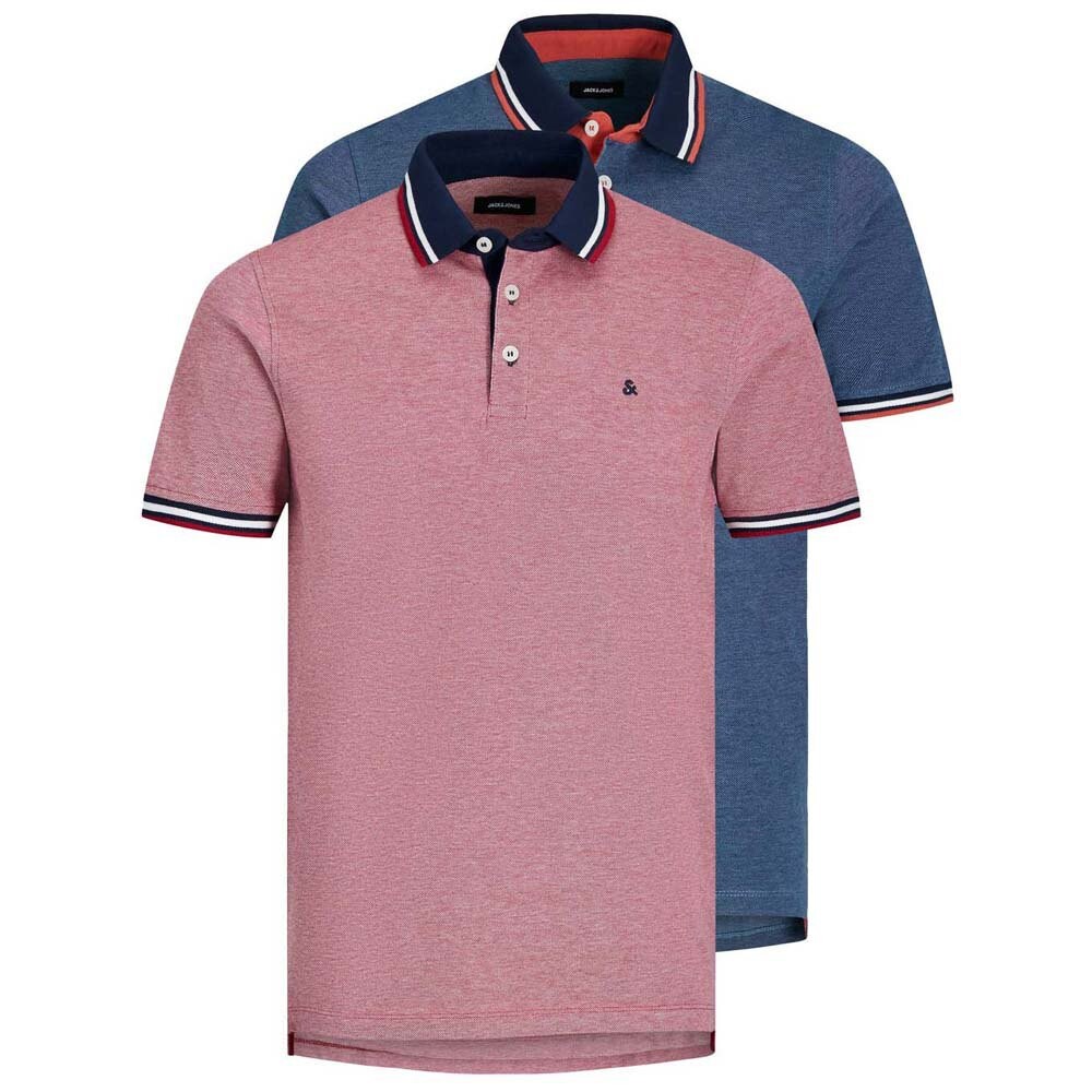 

Поло с коротким рукавом Jack & Jones Paulos 2 Units, красный