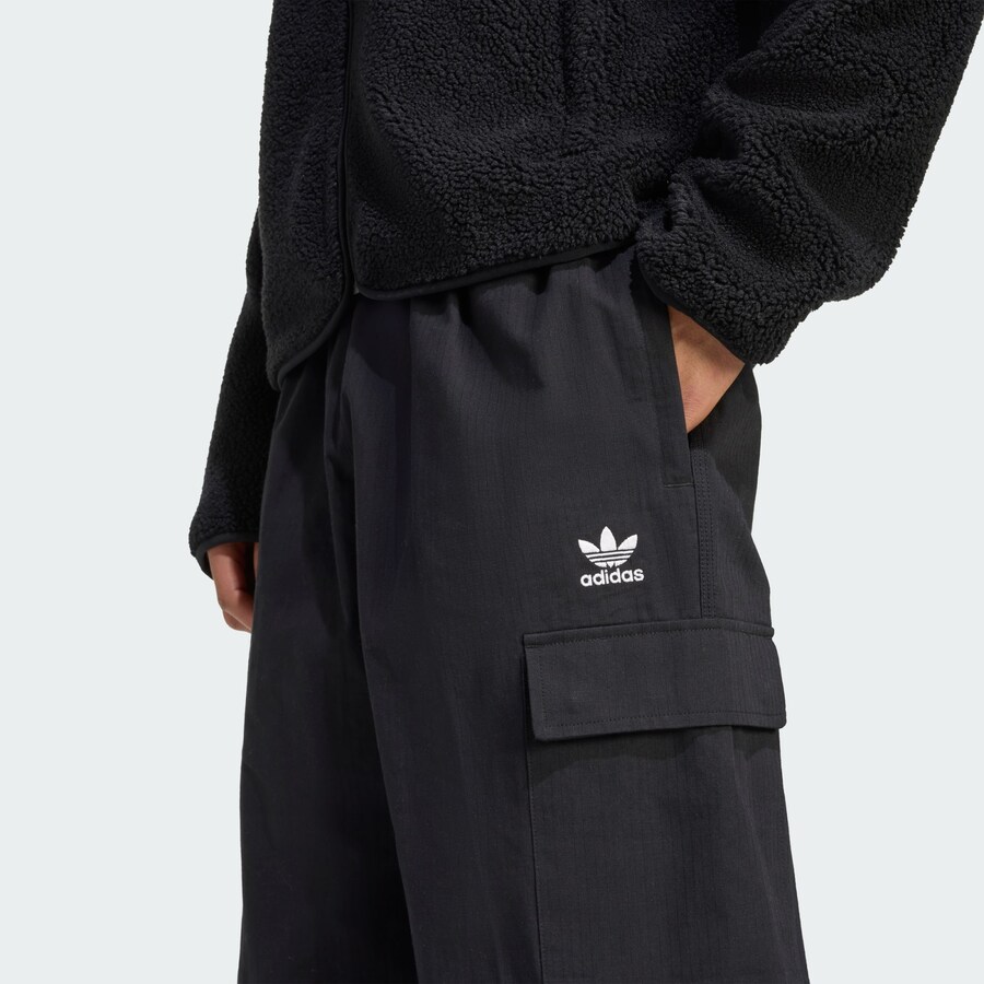 Свободные брюки-карго ADIDAS ORIGINALS Trefoil Essentials, черный — фото 3