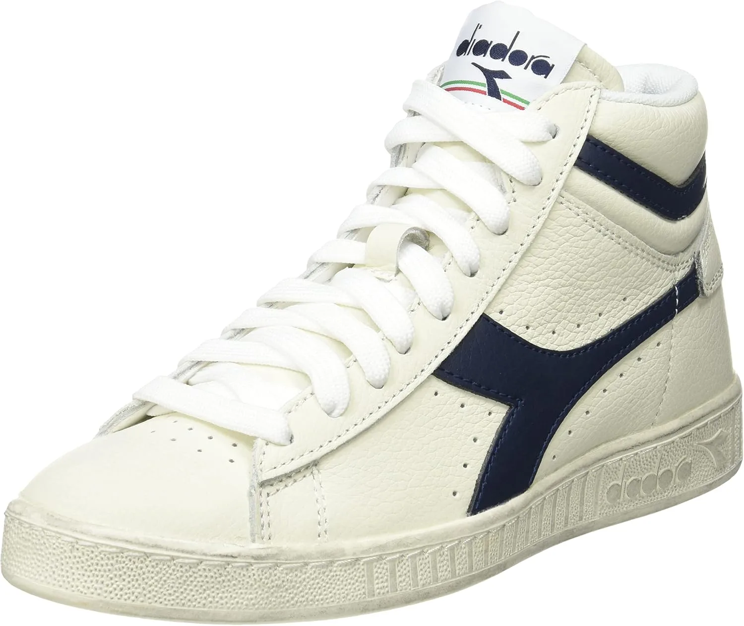 Кроссовки Diadora Unisex Game L High Waxed High Trainers, белый/синий