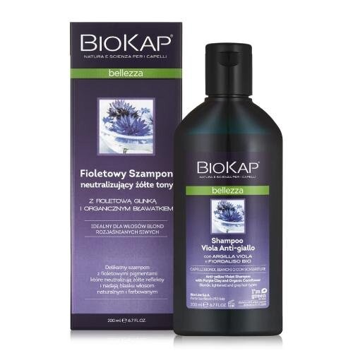 

Фиолетовый шампунь, нейтрализующий желтые тона, 200 мл Biokap, Lab Pharma