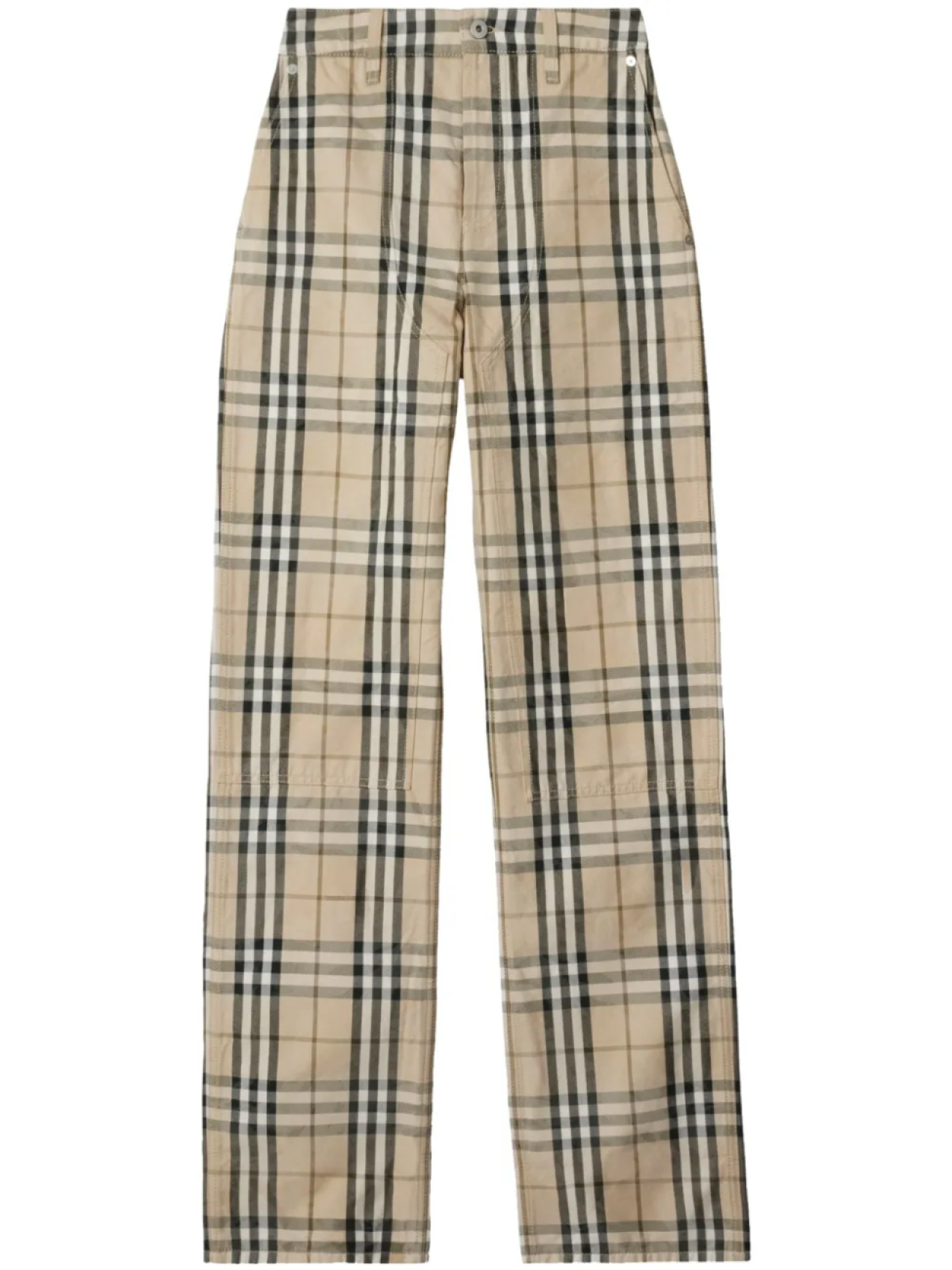 

Джинсы в клетку Burberry, нейтральный