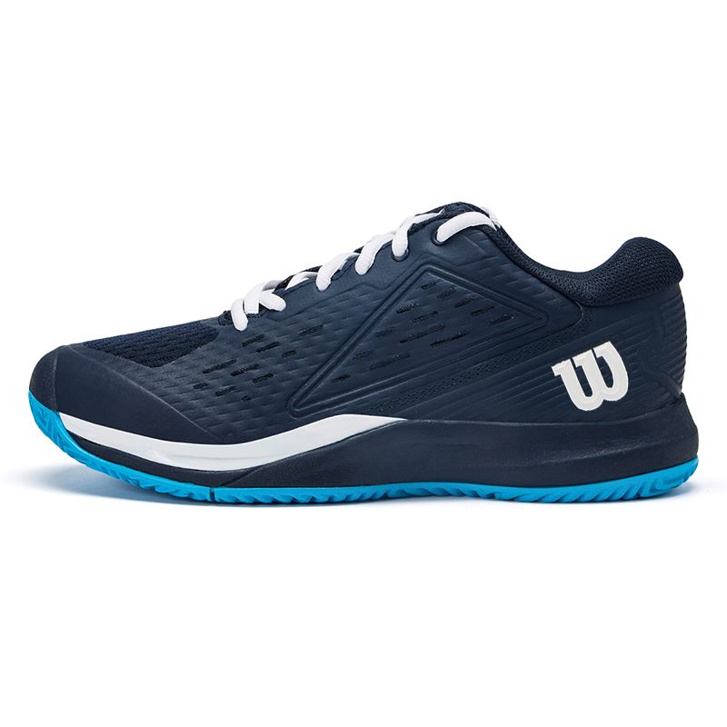 Wilson Rush Pro Jr L дышащие детские кроссовки для тренировок marine blue подростки