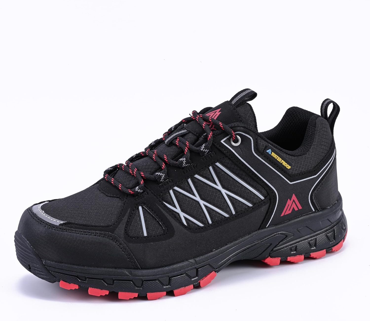 

Водонепроницаемые походные ботинки Queday для мужчин, легкие прогулочные кроссовки для ежедневных походов, треккинга, троп, кемпинга и скалолазания, черный