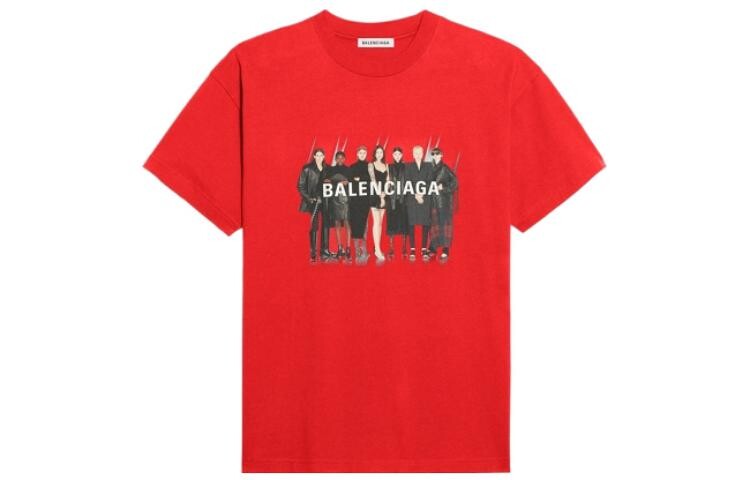 

Футболка женская красная Balenciaga