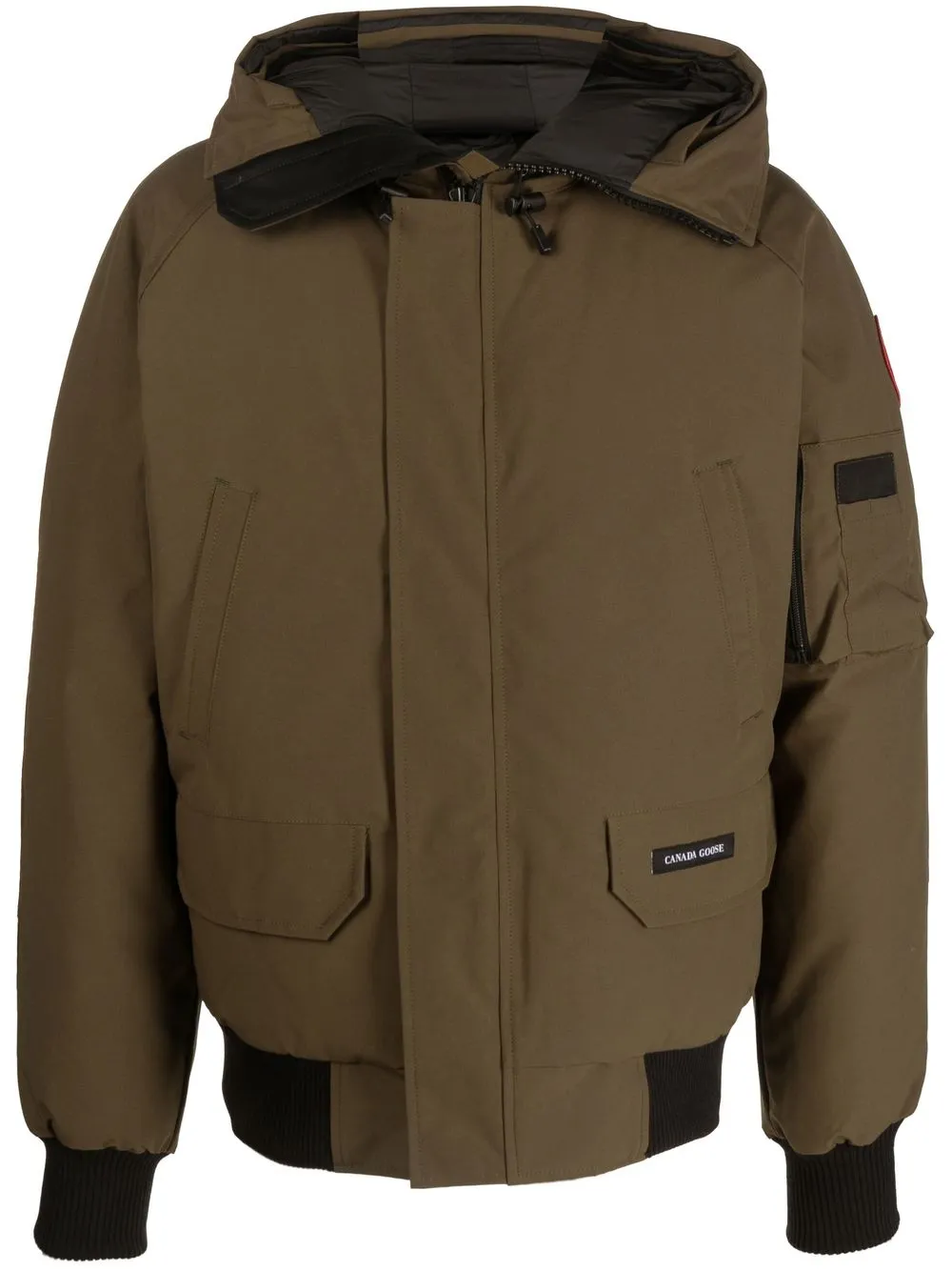 

Бомбер Chilliwack с капюшоном Canada Goose, зеленый