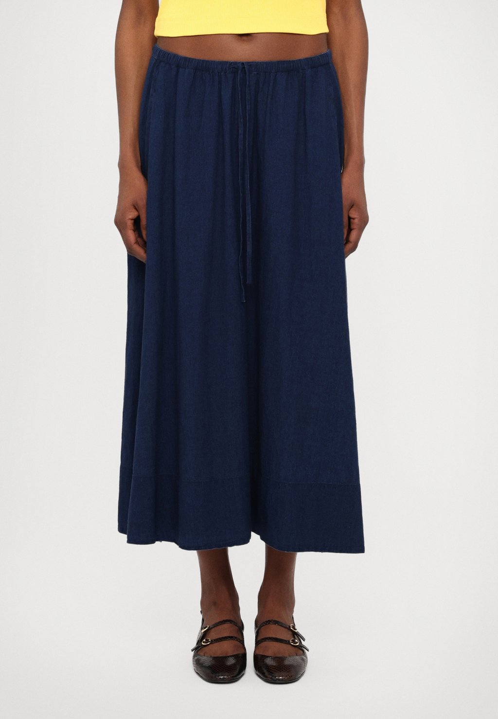 

Юбка-колокол SLIT SKIRT CLOSED, темно-синий