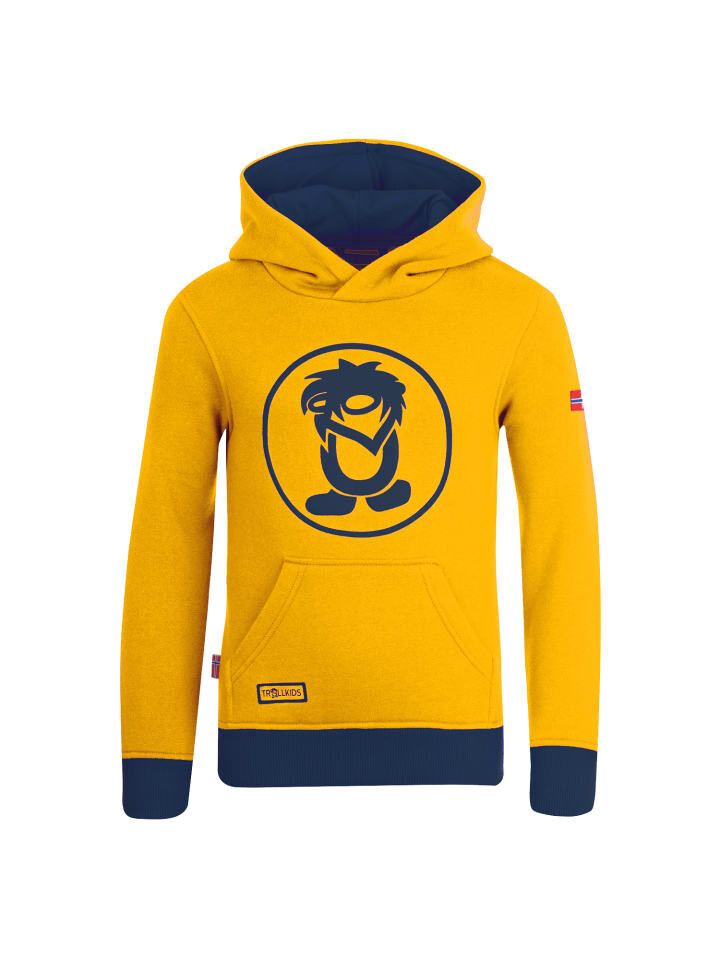 

Пуловер Trollkids Troll, цвет golden yellow