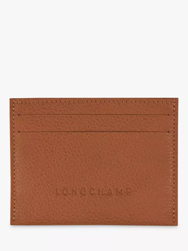 

Картхолдер Longchamp Le Foulonné Leather, цвет caramel