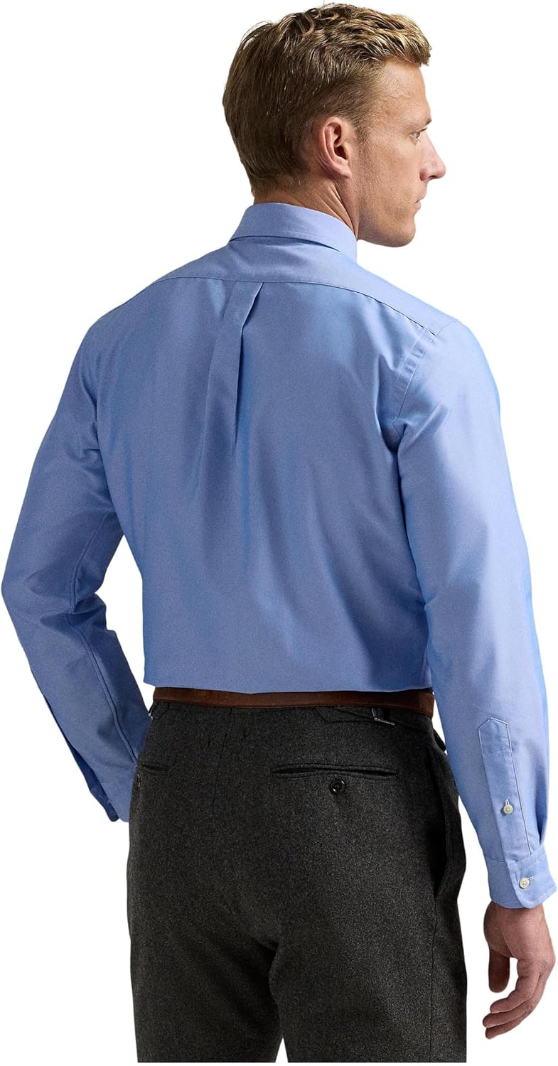 POLO RALPH LAUREN Мужская классическая рубашка Oxford Performance, Bsr Blue — фото 2