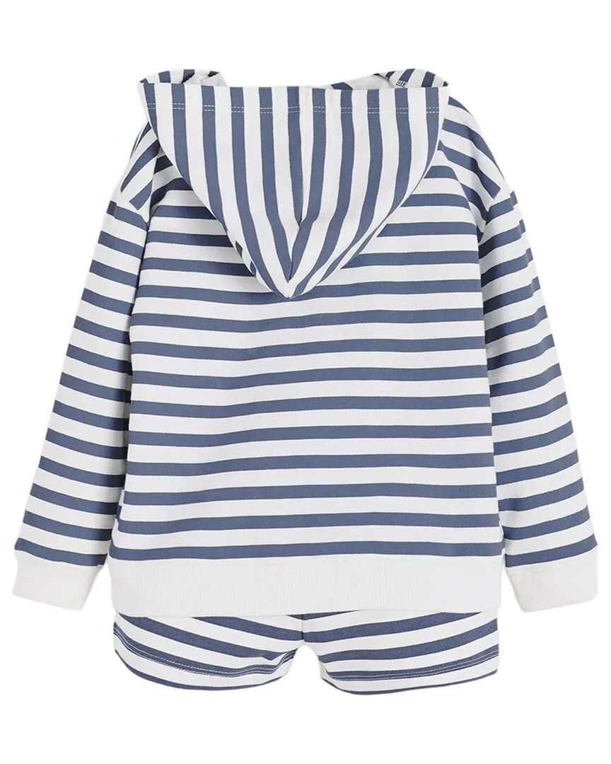 Комплект Babycottons из 2 предметов: полосатая толстовка и спортивные штаны, Multi — фото 2