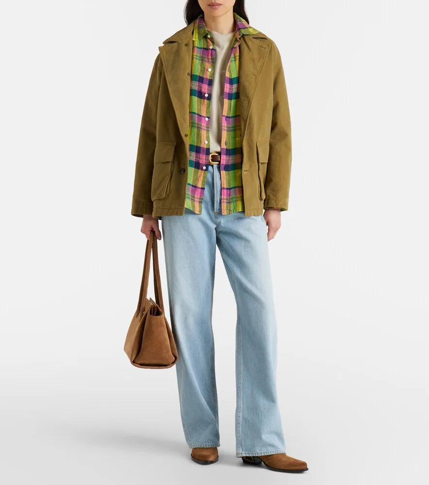 Клетчатая льняная рубашка Polo Ralph Lauren, мультиколор — фото 2