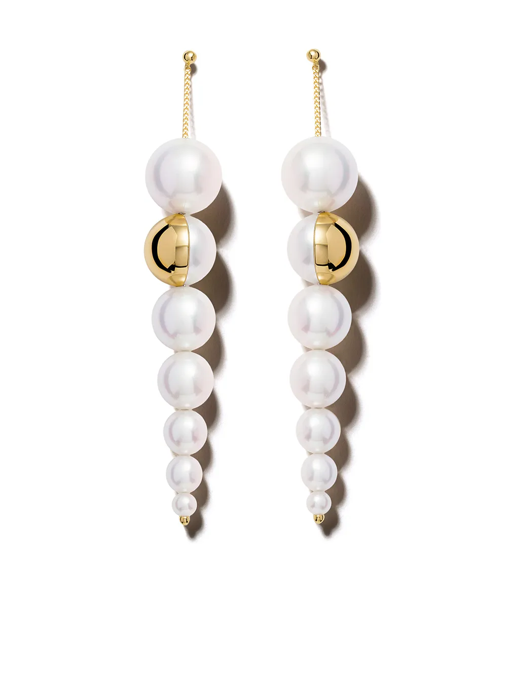 

Серьги M/G TASAKI Shell из желтого золота с жемчугом, золотой