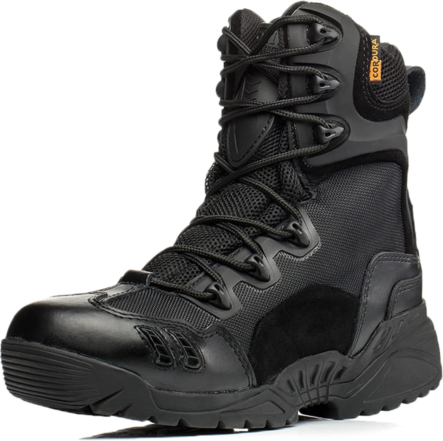 

Мужские походные ботинки hongrenamz, высокие легкие походные ботинки с противоскользящей подошвой, ботинки на шнуровке для путешествий, походов, кемпинга и велоспорта, черный