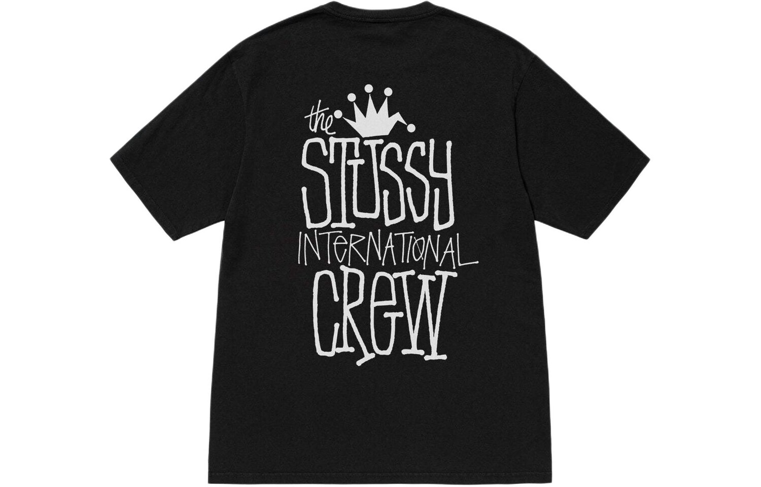 

Футболка Crown International Pigment Dyed черного цвета Stussy, оливковый