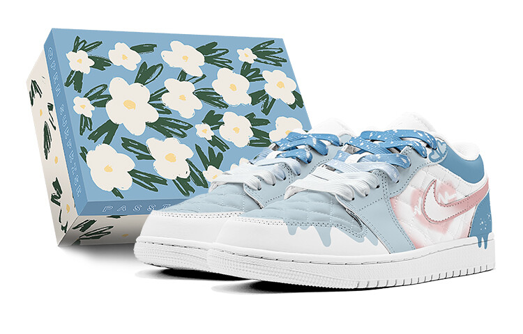 

Jordan Air Jordan 1 винтажные баскетбольные кроссовки женские, Sky Blue