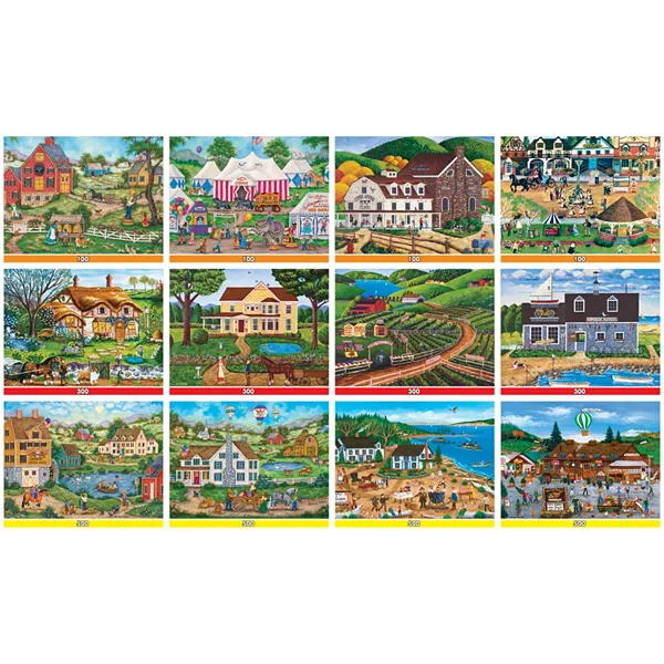 Коллекция пазлов «Шедевры народного искусства» — 12 штук для взрослых Masterpieces Puzzles, multicolor — фото 3
