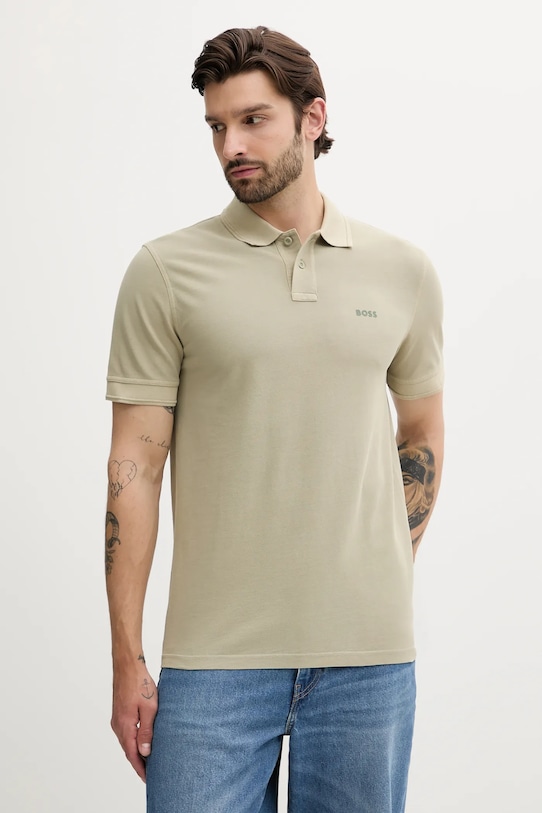 

Хлопковая футболка prime BOSS Orange, зеленый