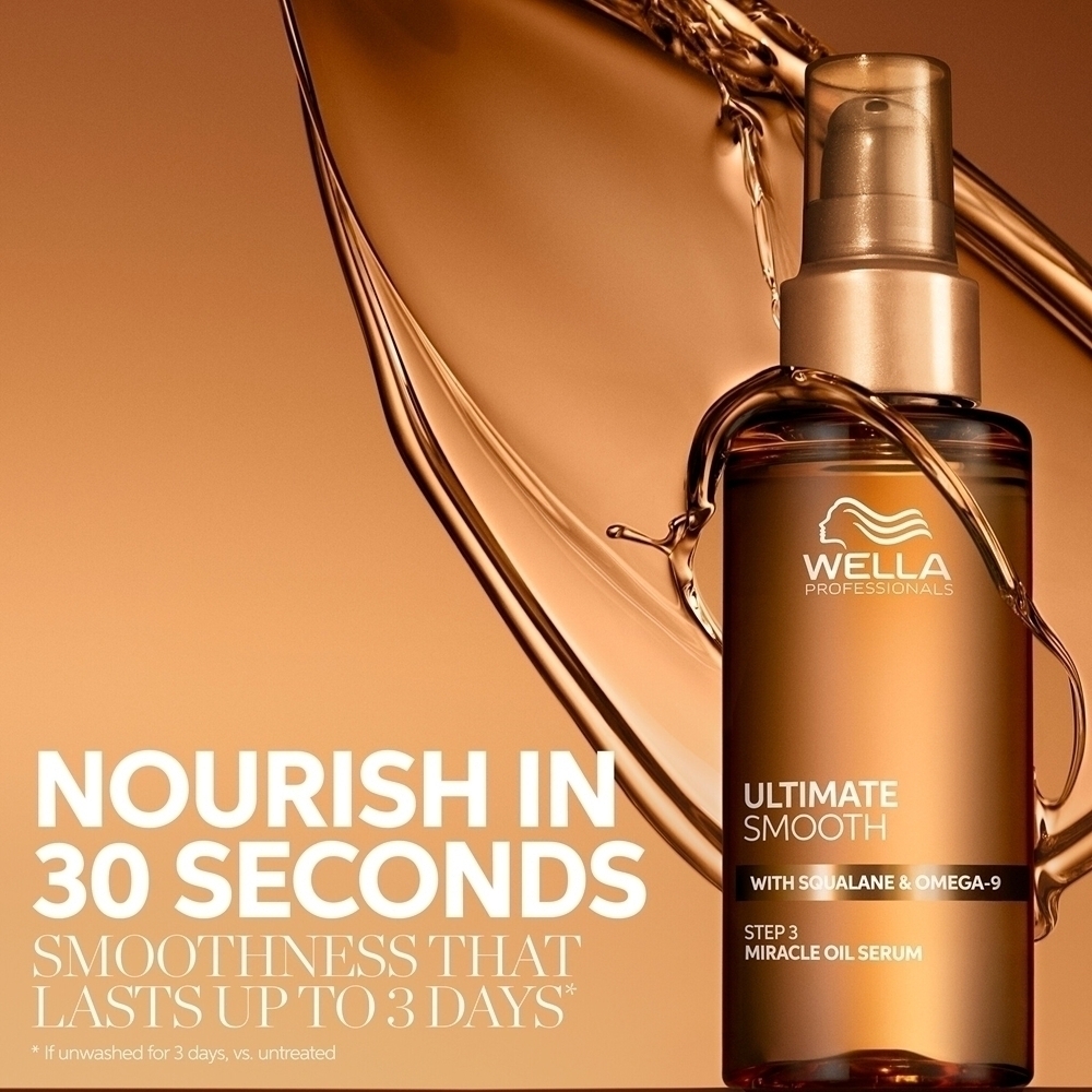Питательная сыворотка-масло Ultimate Smooth Oil для волос Wella Professionals, 100 мл — фото 4