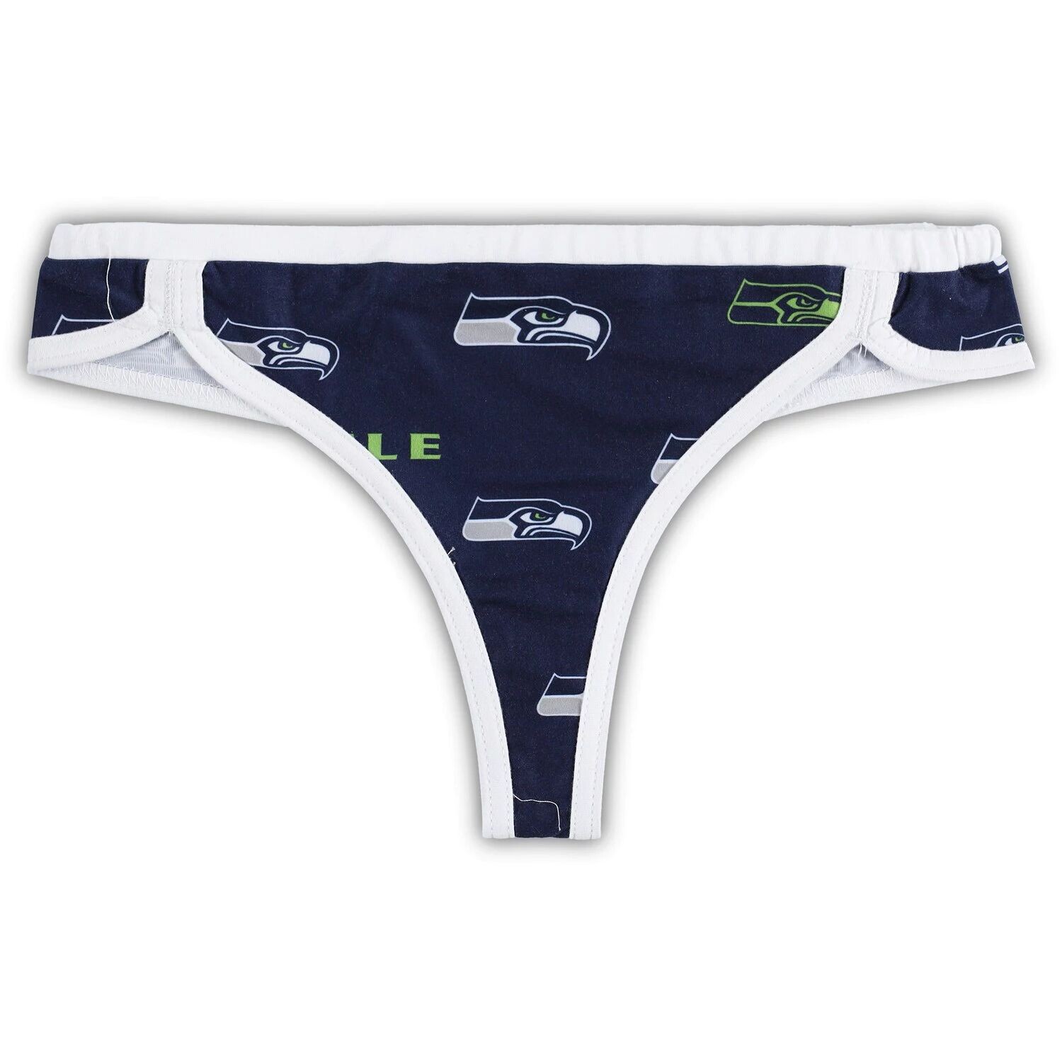 

Женские трикотажные стринги Concepts Sport College Темно-белый Seattle Seahawks Breakthrough
