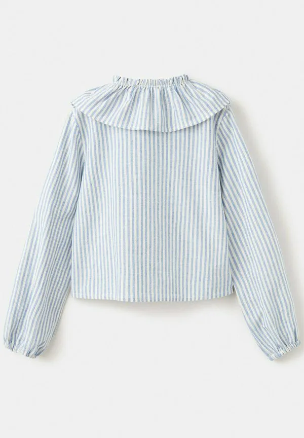 Детская блузка на пуговицах Mango Kids, Dark Blue — фото 2