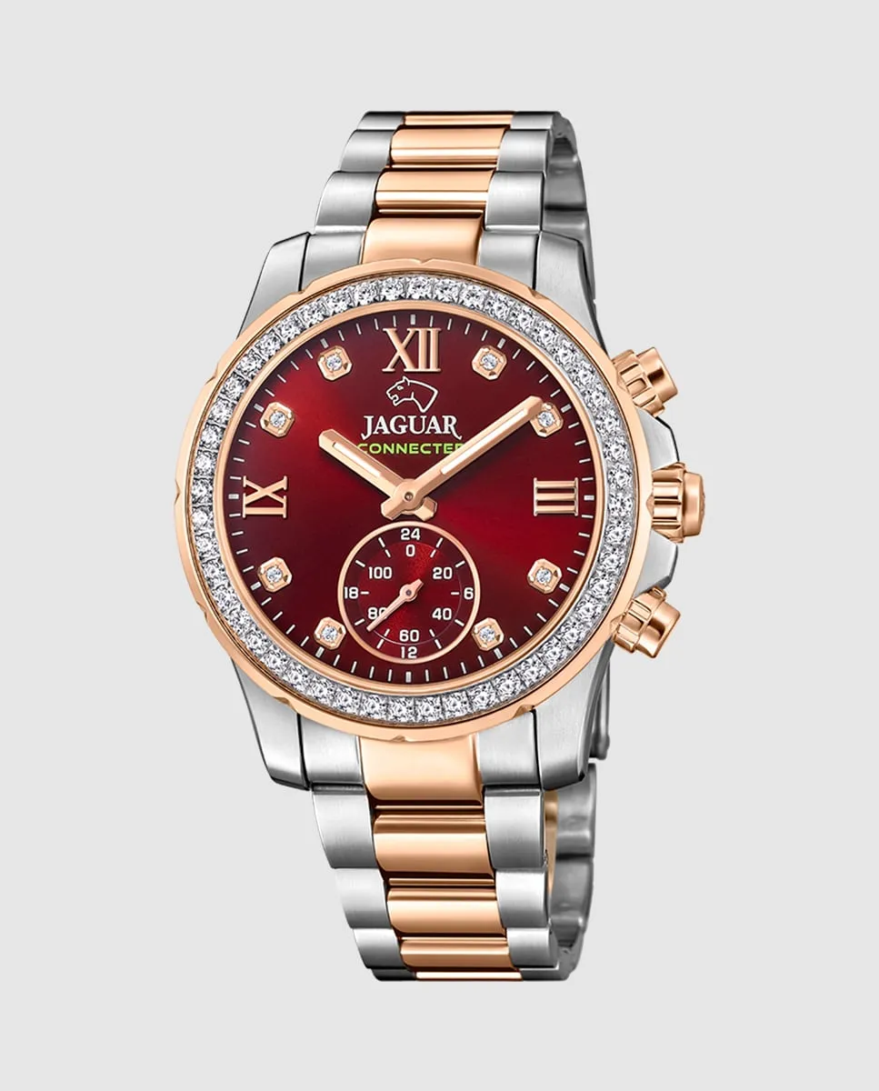 

J981/3 Connected Lady серебристо-стальные женские часы Jaguar, серебряный