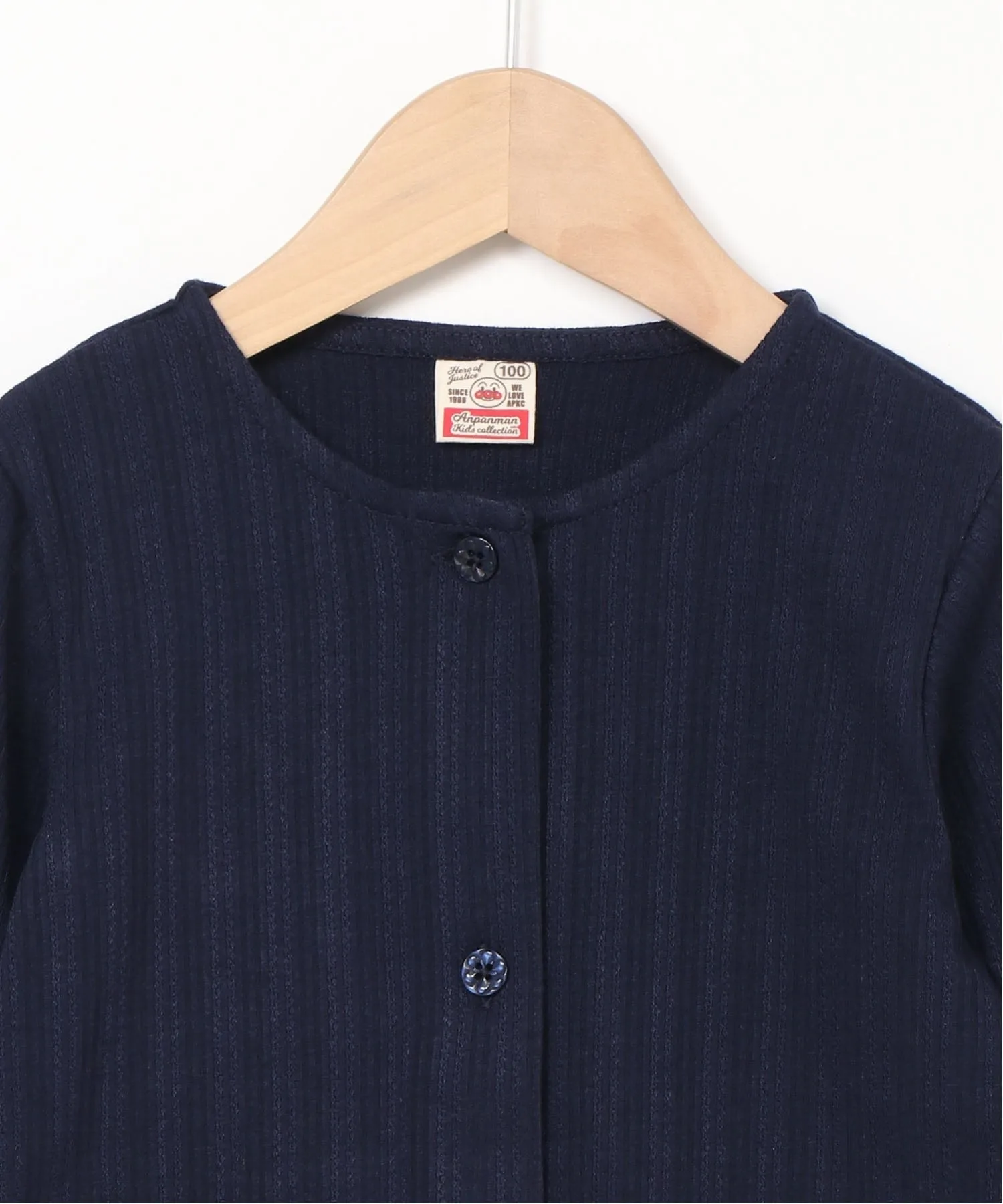 Кардиган с вышивкой и карманом APKC/(K) Anpanman Kids Collection, Navy — фото 4