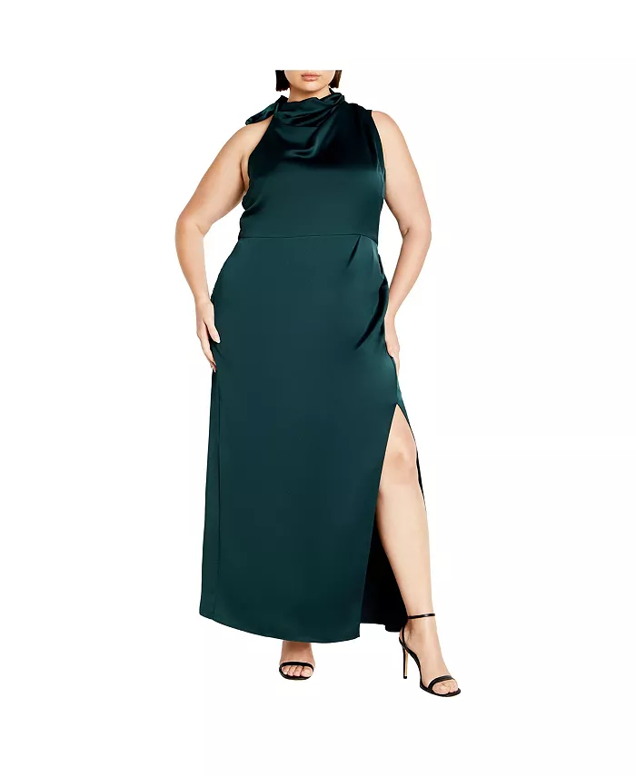 

Платье макси Modern Darling Plus Size CITY CHIC, зеленый